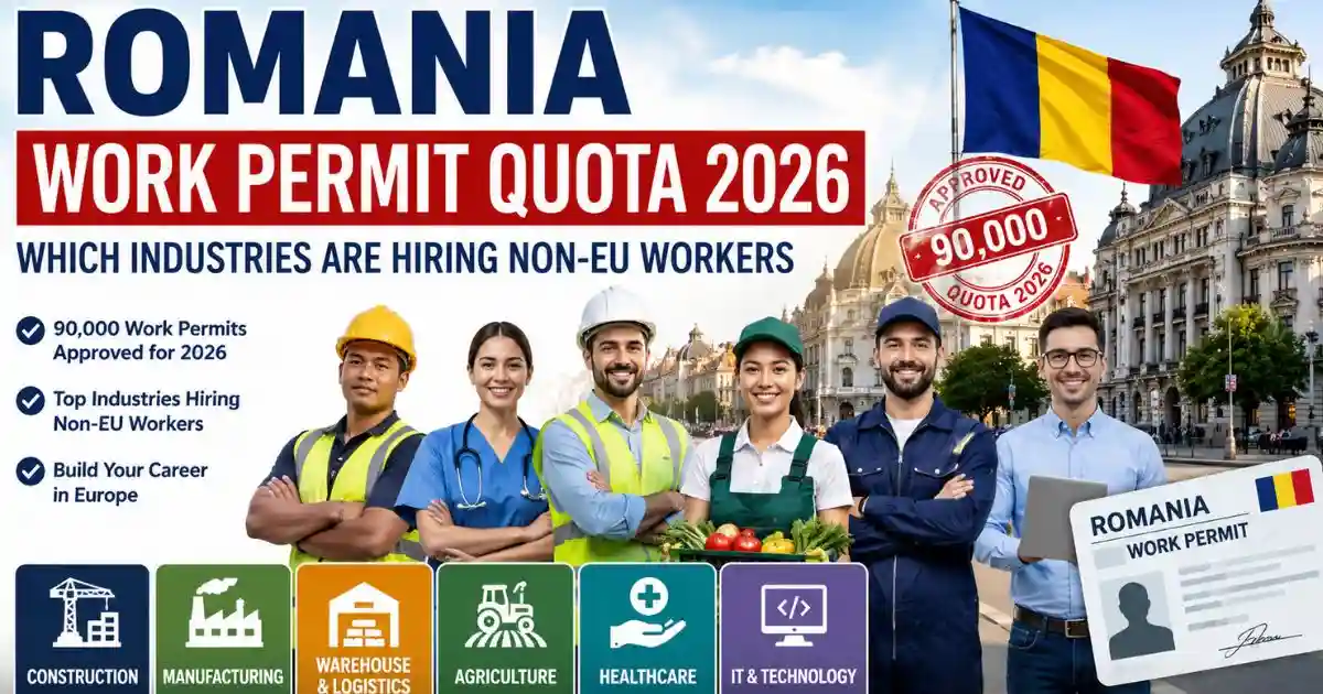 Romania Work Permit Quota 2026: Which Industries Are Hiring Non-EU Workers? 1 Romania Work Permit Quota